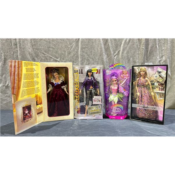 4 ASSORTED BARBIE DOLLS INCLUDING; FAIRYTOPIA MAGIC OF THE RAINBOW, SENTIMENTAL VALENTINE, STARDOLL