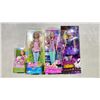 Image 1 : 4 ASSORTED BARBIE DOLLS INCLUDING; CHELSEA, NURSE, MOONLIGHT HALLOWEEN & MORE