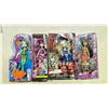 Image 1 : 4 ASSORTED MONSTER HIGH DOLLS INCLUDING; DRACULAURA, FRANKIE STEIN & CLEO DE NILE,