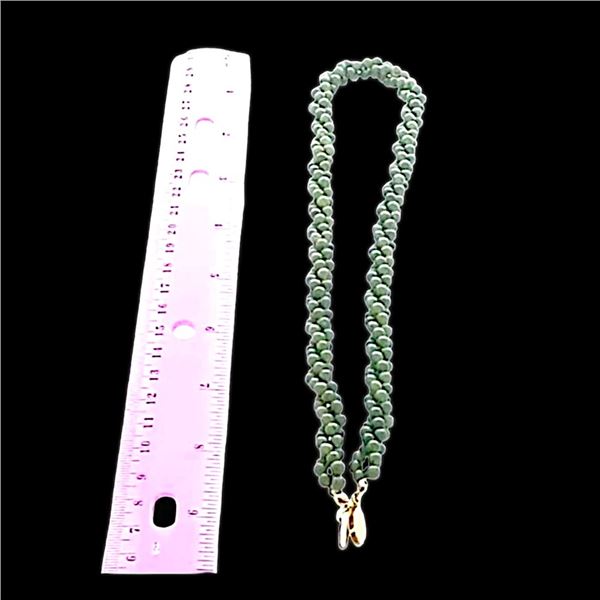 Vintage Art Deco Jade Multistrand Rope Necklace