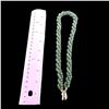 Image 1 : Vintage Art Deco Jade Multistrand Rope Necklace