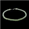 Image 2 : Vintage Art Deco Jade Multistrand Rope Necklace