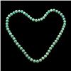 Image 1 : NATURAL GREEN CHINESE JADE BEADED KNOTTED NECKLACE