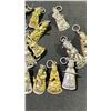 Image 2 : Antique Silver and Gold Asian Oriental Chinese Hat Pendant Charm Lot Handmade Untested