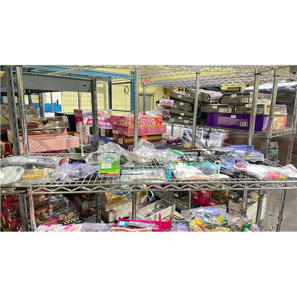 SHELF OF ASSORTED DOLL ACCESSORIES