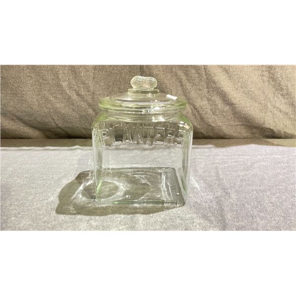 PLANTERS PEANUTS GLASS JAR