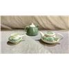 Image 1 : RIDGWAY IRONSTONE MARTINIQUE TEAPOT & MILK DISH & VINTAGE TEAPOT