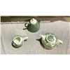 Image 2 : RIDGWAY IRONSTONE MARTINIQUE TEAPOT & MILK DISH & VINTAGE TEAPOT