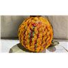 Image 2 : VINTAGE LUCITE RIBBON HANGING LIGHT FIXTURE