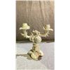 Image 1 : HUTSCHENREUTHER SELB KARL TUTTER CHERUB MOTIF PORCELAIN CANDLE HOLDER 11" TALL