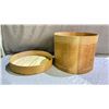 Image 3 : ANTIQUE ROUND WOODEN CHEESE BOX 17" X 13.5"