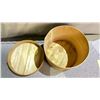 Image 4 : ANTIQUE ROUND WOODEN CHEESE BOX 17" X 13.5"