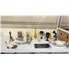 Image 1 : LOT OF ASSORTED ANTIQUES INCLUDING; EAGLE NUTCRACKER, PEARS TINS, VASES & MORE