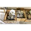 Image 2 : 4 BOXES OF ASSORTED ANTIQUE LIGHT FIXTURES