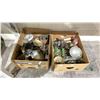 Image 2 : 2 BOXES OF ASSORTED ANTIQUE LIGHT FIXTURES
