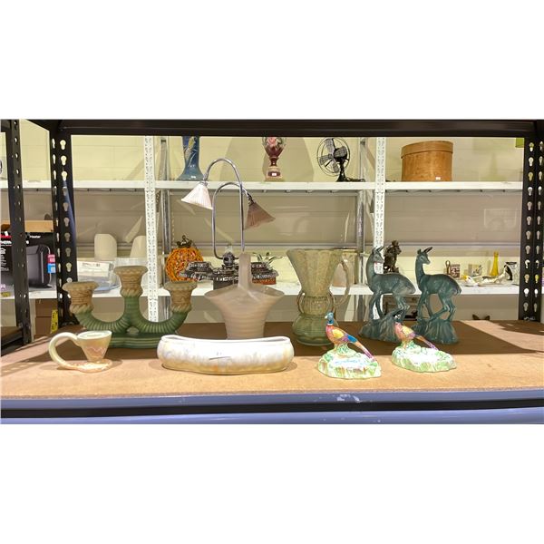 SHELF OF ASSORTED BESWICK POTTERY