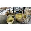 Image 2 : 2 ANTIQUE BRASS BUCKETS & ANTIQUE BRASS POT