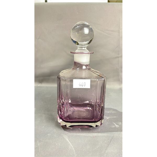 PURPLE HAZE DECANTER 10" TALL