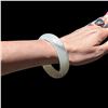 Image 3 : WHITE JADE BANGLE BRACELET