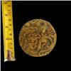 Image 2 : ANTIQUE LARGE ROUND PHOENIX DRAGON CARVING PENDANT FETISH