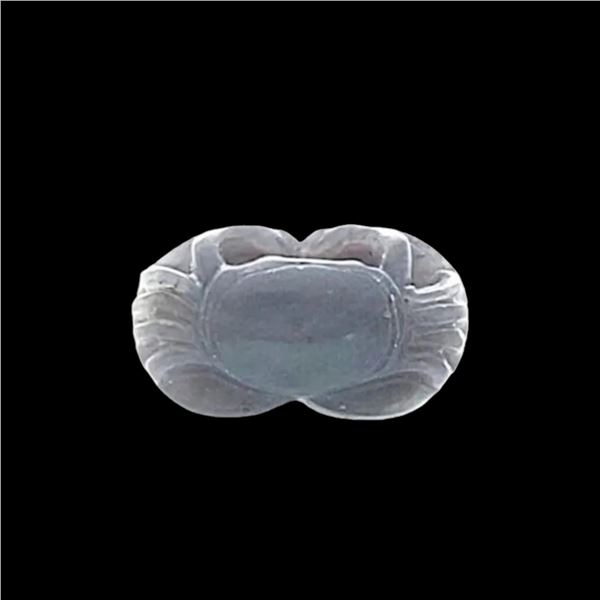 PURPLE JADE CRAB PENDANT CARVING