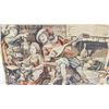 Image 2 : NEEDLEPOINT TAPESTRY WITH HANGING BAR