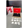 Image 1 : 2013 O CANADA ROYAL CANADIAN MINT 12 PIECE FINE SILVER COIN SET WITH DISPLAY CASE