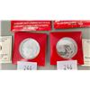 Image 4 : 2 CANADIAN MINT 2012 $10 FINE SILVER YEAR OF DRAGON COIN