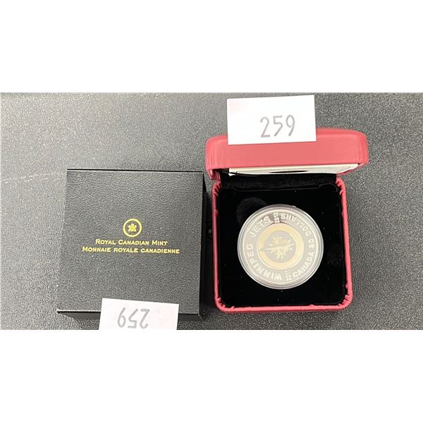 ROYAL CANADIAN MINT 2011 $20 FINE SILVER COIN WINNIPEG JETS