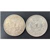 Image 2 : 2 1887 MORGAN SILVER DOLLARS