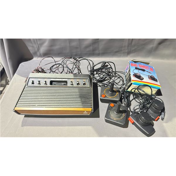 ATARI VIDEO COMPUTER SYSTEM WITH CONTROLLERS