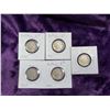 Image 1 : INDIAN HEAD (BUFFALO) NICKELS - FIVE 1937