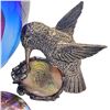 Image 6 : Circa 1940's Sterling Silver & Abalone Hummingbird Brooch