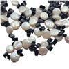 Image 6 : Multi-Strand Onyx and Coin Pearl Necklace .925