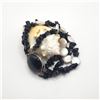 Image 7 : Multi-Strand Black Onyx & Coin Pearl Bracelet
