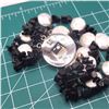 Image 9 : Multi-Strand Black Onyx & Coin Pearl Bracelet