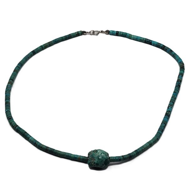 Traditional Heishi Turquoise Necklace