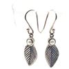 Image 1 : Dangling Leaf Earrings with Mabe' Pearl .925