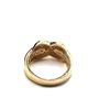 Image 10 : 14K Yellow Gold "Kiss" X Ring with Diamonds