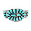 Image 1 : P. Jones Navajo Petit Point Turquoise Cuff .925