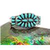 Image 5 : P. Jones Navajo Petit Point Turquoise Cuff .925