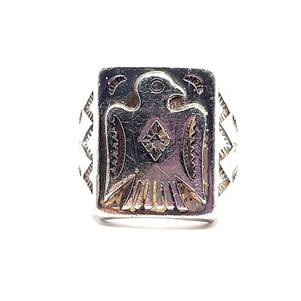Vintage Bell Trading Co Thunderbird Ring .925