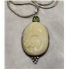 Image 5 : "Offerings" Carved Hummingbird & Peridot Necklace