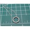 Image 9 : 18K Diamond Circle Necklace Adjustable