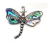 Image 1 : Dragonfly Pendant in Abalone and Sterling Silver