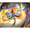 Image 4 : Dragonfly Pendant in Abalone and Sterling Silver