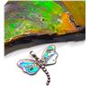 Image 6 : Dragonfly Pendant in Abalone and Sterling Silver
