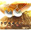 Image 5 : Sterling Silver Hammered Drop Earrings .925