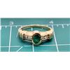 Image 9 : Oval-Cut Emerald Ring with Diamond Shoulders