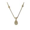Image 3 : 18K Diamond Cluster Drop Station Necklace